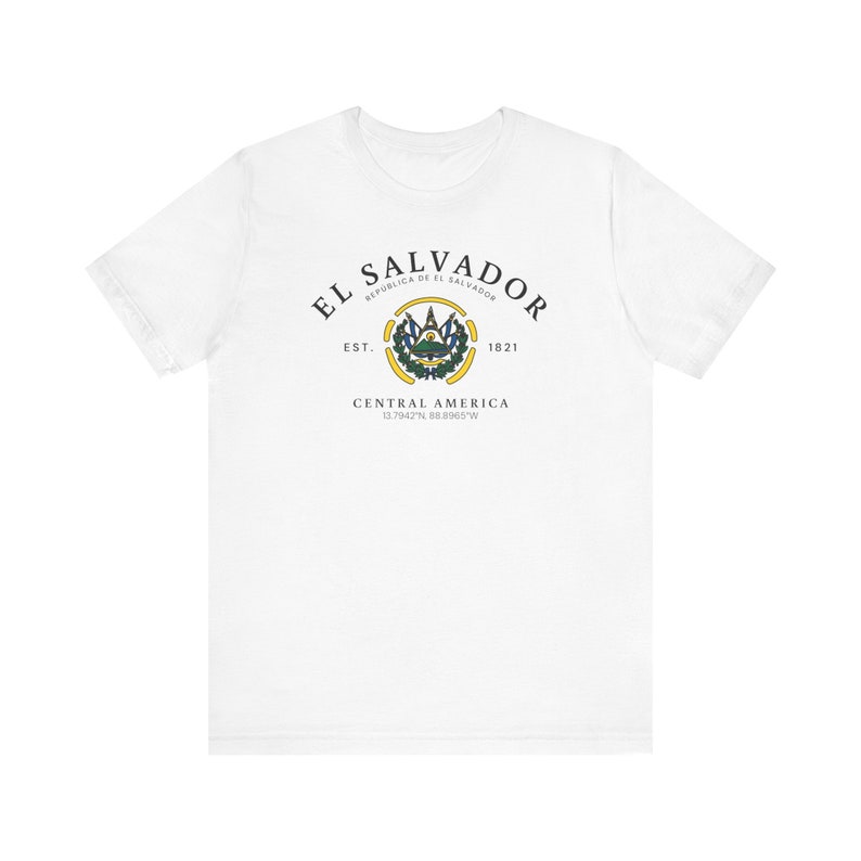 El Salvador T-shirt, El Salvador shirt, Central America shirt, El Salvador shirt, El Salvador flag t-shirt, Unisex Comfortable T-Shirt image 2