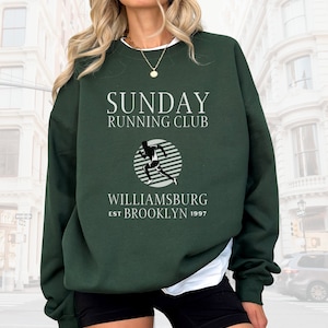 Williamsburg Brooklyn Sweatshirt, Running Club, Williamsburg New York, New York Shirt,  Brooklyn Shirt, Unisex Sweater, New York City