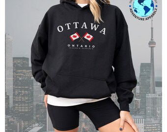 Ottawa Hoodie, Ottawa shirt, Canada Gift, Ottawa Ontario Canada, North America, National Flag, Ottawa Souvenir, Canada shirt, Ontario Shirt