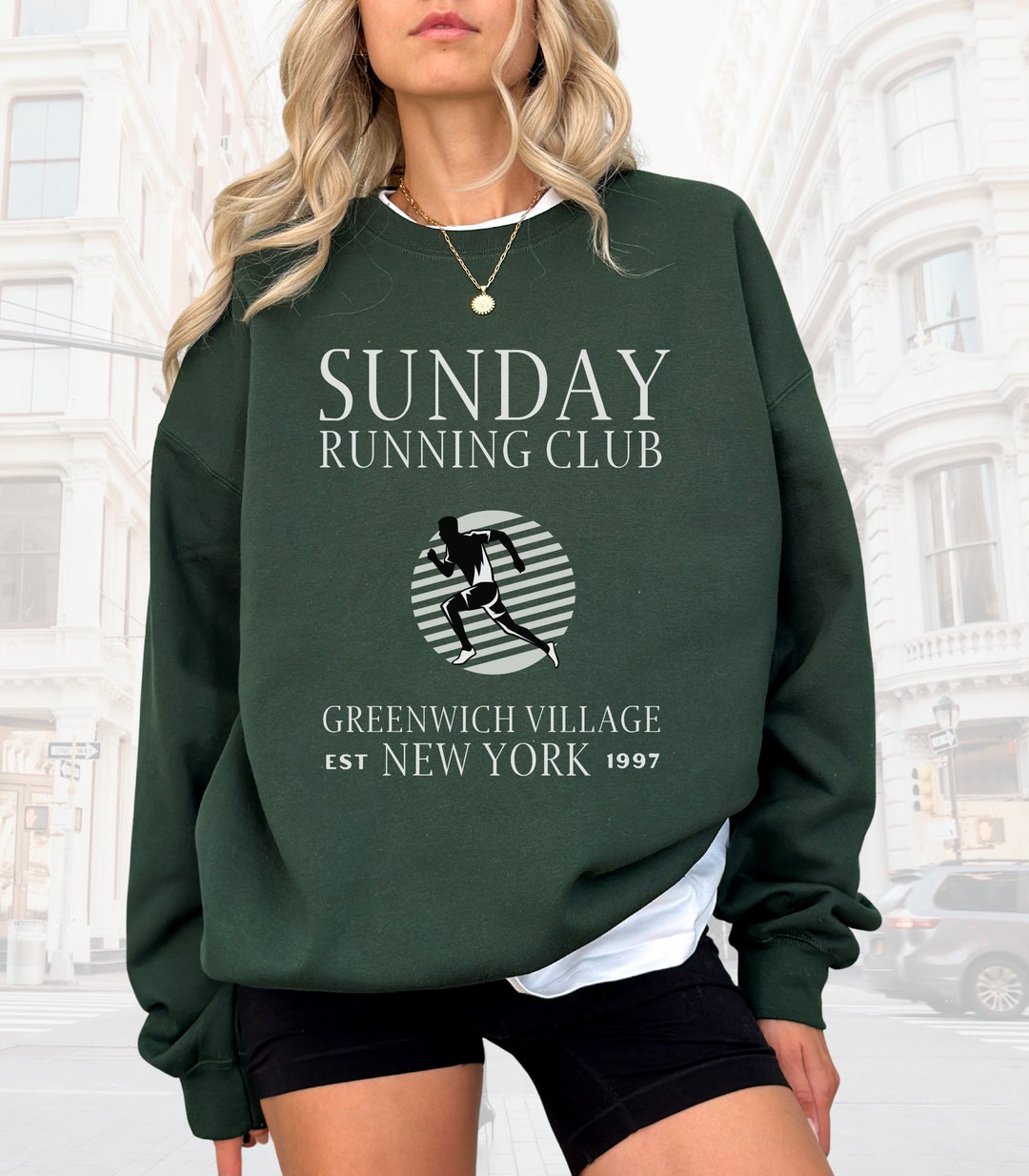 Greenwich Village New York Sweatshirt, NYC Shirt, Manhattan Sweatshirt, New York Running, New