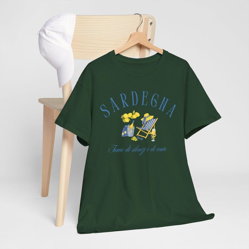 Sardegna T-Shirt, Sardinia Tee, Italy Gift, Island Life Shirt, Mediterranean Shirt, Travel Tee, Unisex T-Shirt, Italy shirt, Sardinia image 4