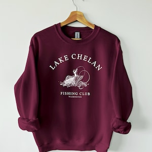 Lake Chelan Sweatshirt, Unisex Sweater, Fishing, Long Sleeve, Nature Lover Sweatshirt, perfect gift, Fishing Club, boating, lakes