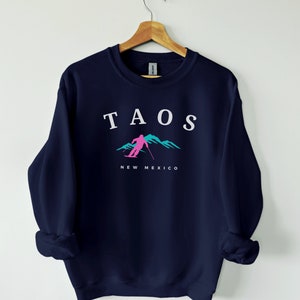 Taos New Mexico, Taos retro ski-sweater, after-ski, vintage stijl, Taos alpentrui, Taos ski, ski-ontwerp New Mexico, Taos ski Valley