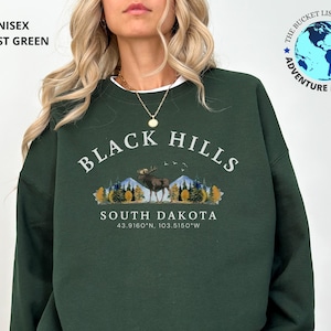 Black Hills Sweatshirt, Black Hills Shirt, South Dakota Sweatshirt, Wilderness inspired Sweatshirt, Soft and Comfortable Pullover Sweatshirt