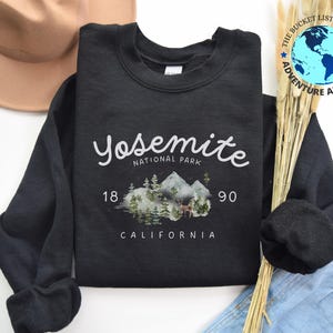 Camisa do Parque Nacional de Yosemite, presente da Califórnia, moletom da Sierra Nevada, pulôver do Parque Nacional de Yosemite, moletom macio e confortável