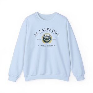 El Salvador Sweatshirt, El Salvador Flag Shirt, Central America, El Salvador Shirt, Soft and Comfortable Pullover Sweatshirt, Gift, Souvenir image 7