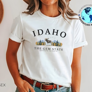 Idaho T-Shirt, Idaho USA Souvenir, Natur T-Shirt, Idaho Wilderness Shirt, Unisex T-Shirt, Wald inspiriertes T-Shirt