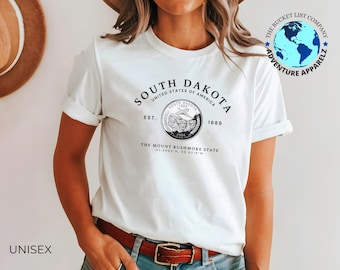 South Dakota T-Shirt, South Dakota Souvenir, South Dakota Shirt, Unisex T-Shirt, South Dakota Quarter T-Shirt, Bundesstaat Mount Rushmore