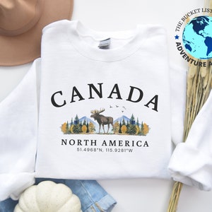 Kanada Shirt, Kanada Sweatshirt, Kanadisches Natur Sweatshirt, Kanada Geschenk, Nordamerika, Kanada Weiches und bequemes Sweatshirt