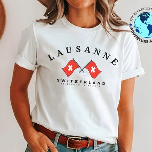 Lausanne T-shirt, Lausanne Switzerland, Switzerland t-shirt, Unisex Comfortable T-Shirt, Suisse, Swiss, Switzerland