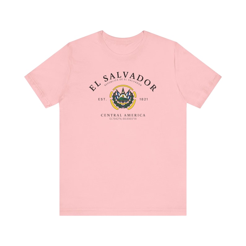 El Salvador T-shirt, El Salvador shirt, Central America shirt, El Salvador shirt, El Salvador flag t-shirt, Unisex Comfortable T-Shirt image 8