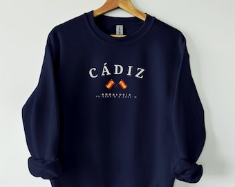 Sudadera Cádiz, Cádiz España, Jersey España, España Europa, camiseta España, regalo, camiseta Cádiz, Andalucía, Jersey Cádiz Suave y Cómodo
