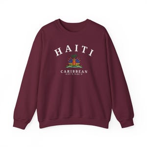 Haiti Sweatshirt, Haiti Shirt, Port-au-Prince Sweatshirt, Haiti Gift, Haiti Souvenir, Unisex Sweatshirt, Caribbean Sweatshirt image 4