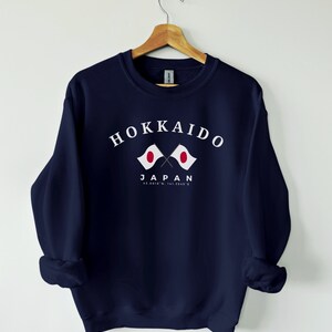 Bluza Hokkaido, Koszula Hokkaido, Hokkaido Japonia, Prezent z Japonii, Niseko, Flaga Narodowa Japonii, Styl Japoński, Sweter Hokkaido