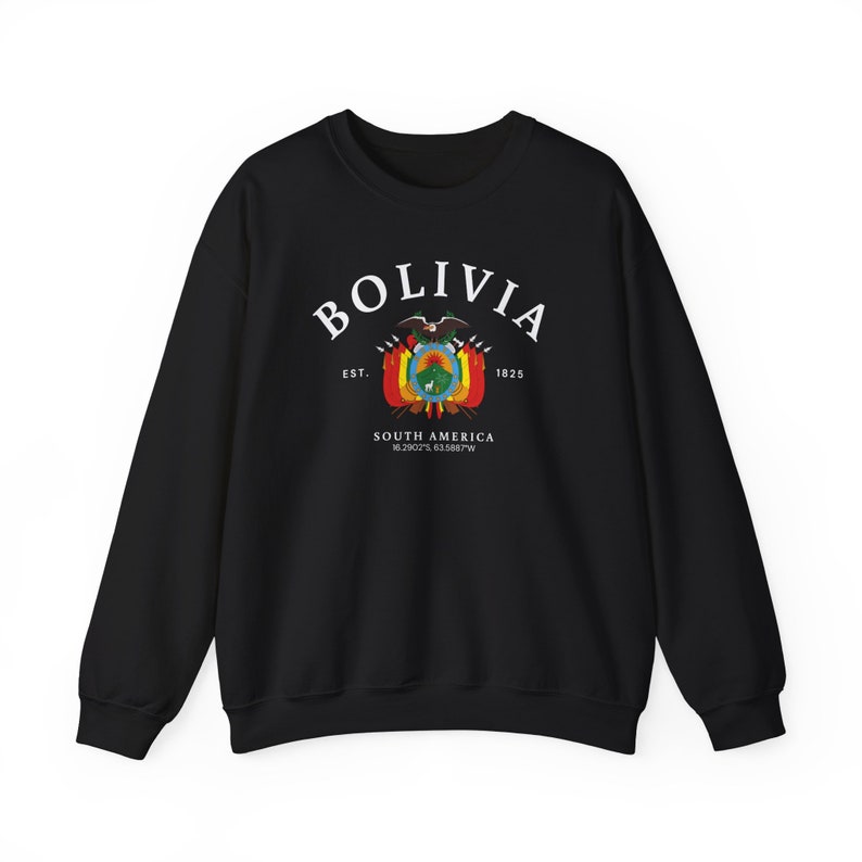 Suéter Bolívia, Camisa Bolívia, Camisa América do Sul, Moletom Macio e Confortável, Presente Bolívia, Bolívia América do Sul imagem 3