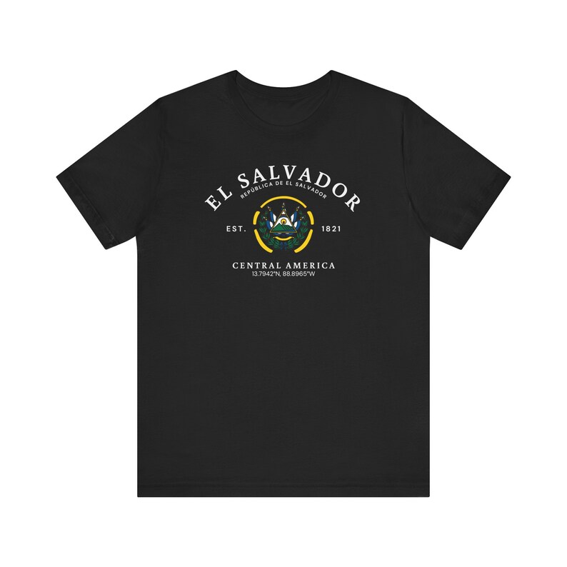 El Salvador T-shirt, El Salvador shirt, Central America shirt, El Salvador shirt, El Salvador flag t-shirt, Unisex Comfortable T-Shirt image 3
