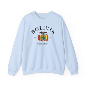 Suéter Bolívia, Camisa Bolívia, Camisa América do Sul, Moletom Macio e Confortável, Presente Bolívia, Bolívia América do Sul imagem 7