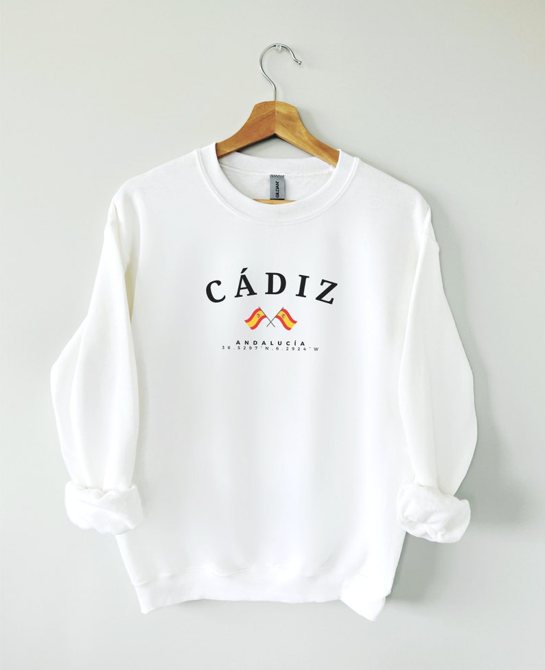 Cadiz Sweatshirt, Cadiz Spain, Espana Sweater, Spain Europe, Spain Shirt, Gift, Cadiz Shirt