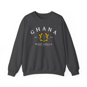 Sudadera de Ghana, camiseta de Ghana, sudadera de África, sudadera acogedora de Ghana, regalo de África, recuerdo de Ghana, regalo de Ghana, Ghana África imagen 6