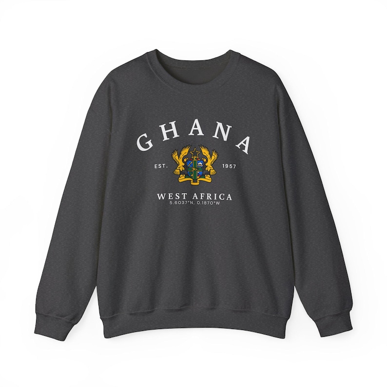 Sudadera de Ghana, camiseta de Ghana, sudadera de África, sudadera acogedora de Ghana, regalo de África, recuerdo de Ghana, regalo de Ghana, Ghana África imagen 6