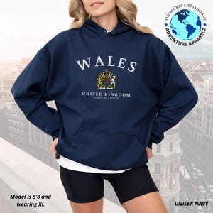 Wales Hoodie, Wales Shirt, Wales Pullover Hoodie, Wales Souvenir, Wales Gift, Soft and Comfortable Travel Hoodie
