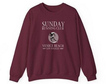 Sweatshirt Venice Beach, California Running Club, chemise