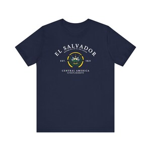 El Salvador T-shirt, El Salvador shirt, Central America shirt, El Salvador shirt, El Salvador flag t-shirt, Unisex Comfortable T-Shirt image 7