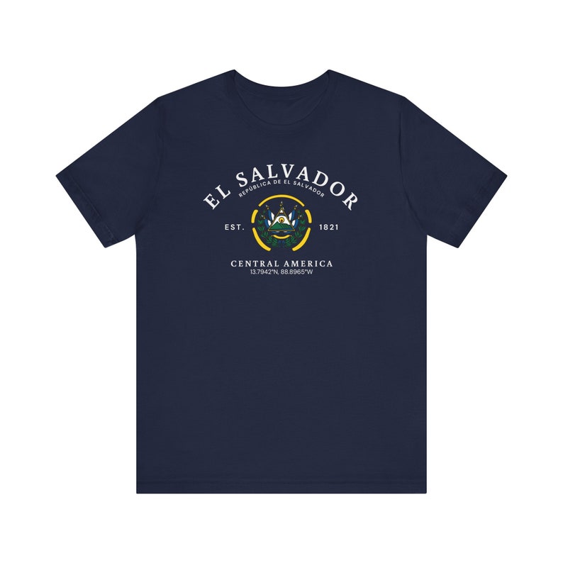 El Salvador T-shirt, El Salvador shirt, Central America shirt, El Salvador shirt, El Salvador flag t-shirt, Unisex Comfortable T-Shirt image 7