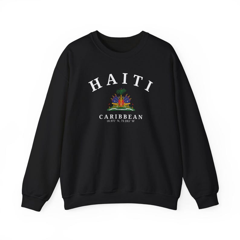 Haiti Sweatshirt, Haiti Shirt, Port-au-Prince Sweatshirt, Haiti Gift, Haiti Souvenir, Unisex Sweatshirt, Caribbean Sweatshirt image 3