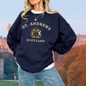 Sweat-shirt St Andrews, Royaume-Uni, Royaume-Uni, chemise St Andrews, pull Saint Andrews, Écosse, chemise Écosse