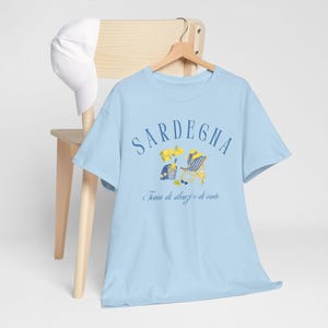 Sardegna T-Shirt, Sardinia Tee, Italy Gift, Island Life Shirt, Mediterranean Shirt, Travel Tee, Unisex T-Shirt, Italy shirt, Sardinia image 6