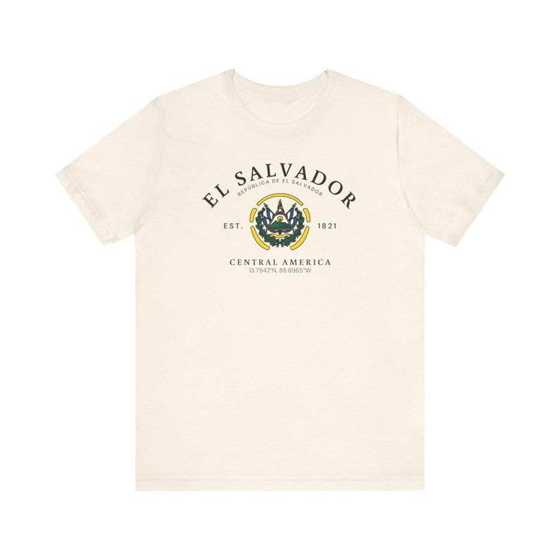 El Salvador T-shirt, El Salvador shirt, Central America shirt, El Salvador shirt, El Salvador flag t-shirt, Unisex Comfortable T-Shirt image 4