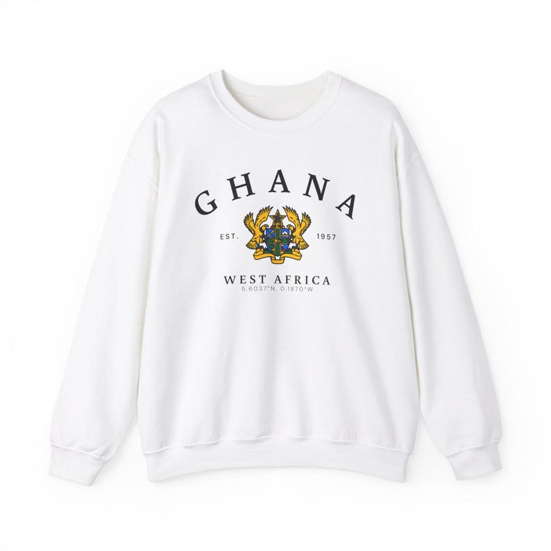 Sudadera de Ghana, camiseta de Ghana, sudadera de África, sudadera acogedora de Ghana, regalo de África, recuerdo de Ghana, regalo de Ghana, Ghana África imagen 2