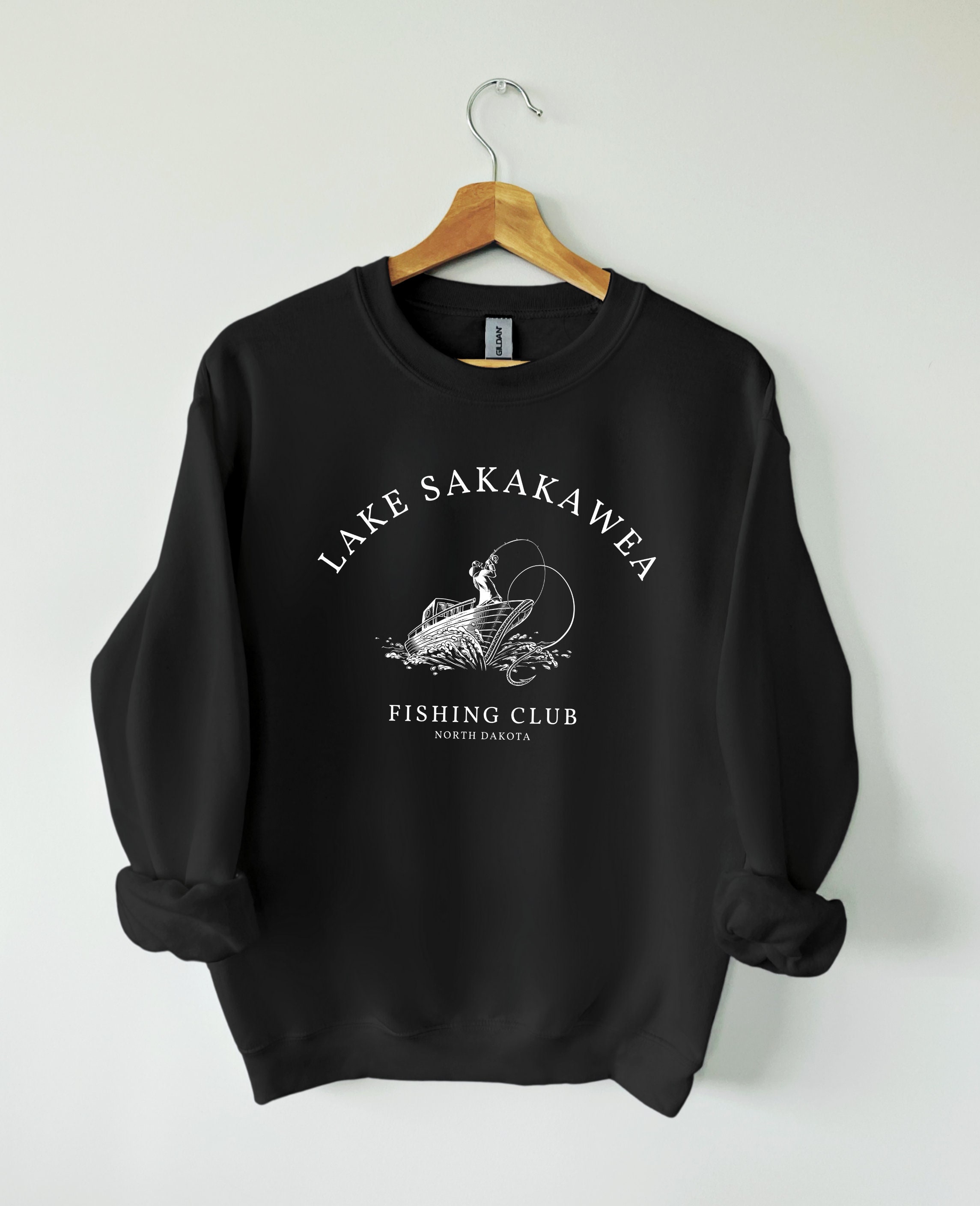 Lake Sakakawea Sweatshirt, Unisex Sweater, Fishing, Long Sleeve, Nature  Lover Sweatshirt, Perfect Gift, Fishing Club, Outdoor, Boating 