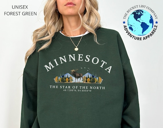 Minnesota Shirt, Minnesota Sweatshirt, Minnesota Wilderness, Minnesota Gift, Minnesota Soft and Comfortable Pullover Sweatshirt
