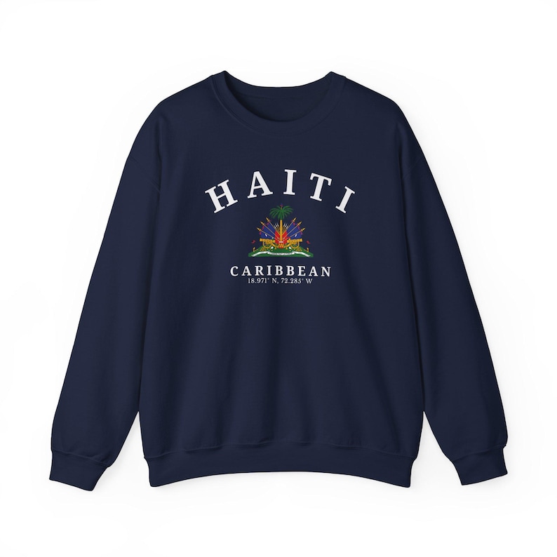 Haiti Sweatshirt, Haiti Shirt, Port-au-Prince Sweatshirt, Haiti Gift, Haiti Souvenir, Unisex Sweatshirt, Caribbean Sweatshirt image 7