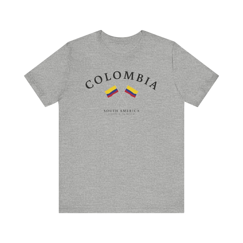 Colombia Tshirt, Colombia Souvenir, Colombia Gift, Unisex Tshirt
