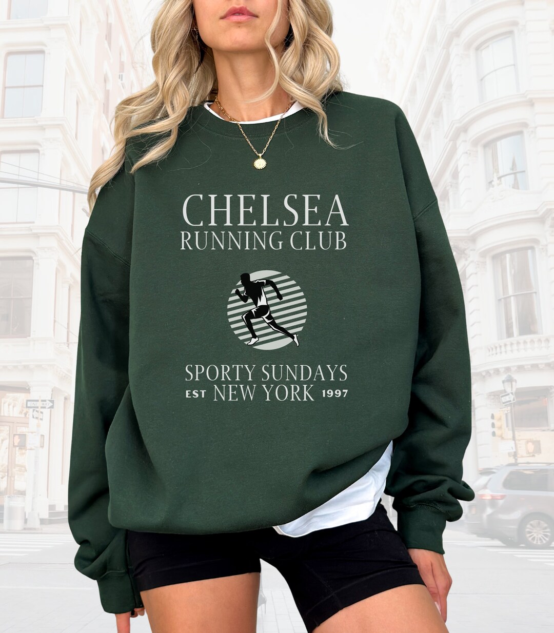 Chelsea New York Sweatshirt, Running Club, NYC Shirt, Manhattan