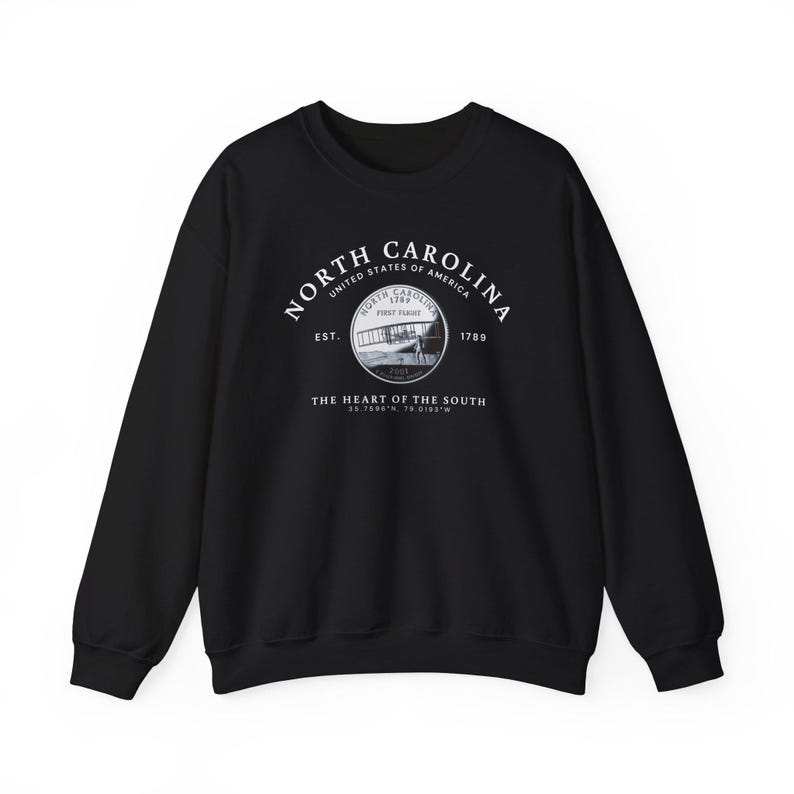 North Carolina Shirt, North Carolina Gift, North Carolina Sweatshirt, Soft and Comfortable Sweatshirt, North Carolina Quarter image 3