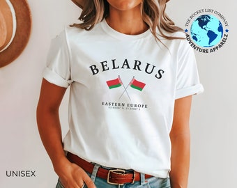 Belarus t-shirt, Belarus souvenir, Belarus gift, Belarus Unisex t-shirt, Belarus Eastern Europe Style Shirt