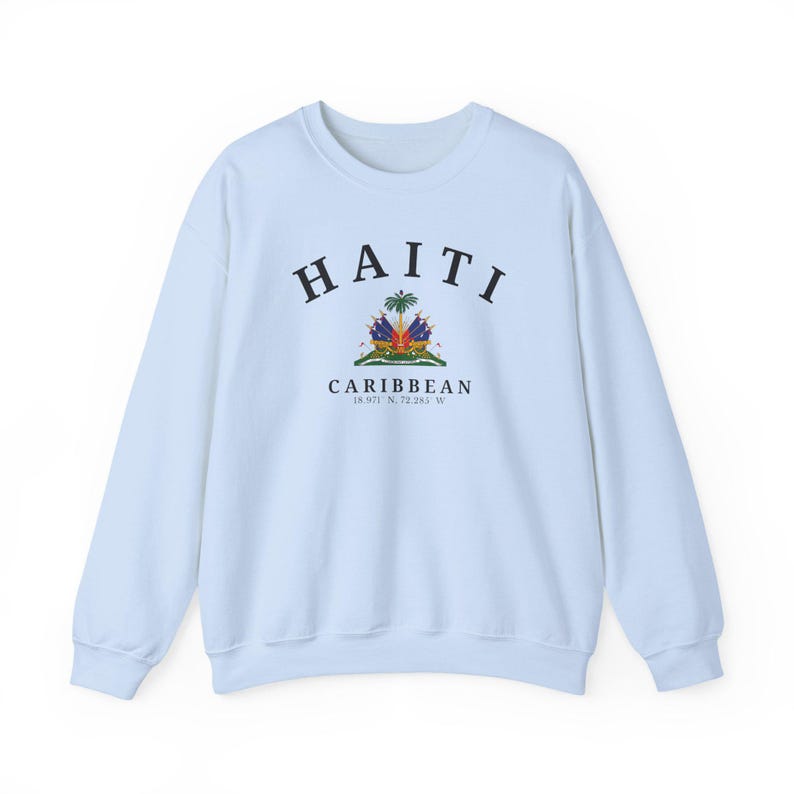 Haiti Sweatshirt, Haiti Shirt, Port-au-Prince Sweatshirt, Haiti Gift, Haiti Souvenir, Unisex Sweatshirt, Caribbean Sweatshirt image 6