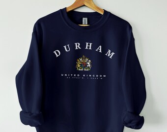 Durham Verenigd Koninkrijk Sweatshirt, Durham shirt, Durham Engeland, Engeland Shirt, Groot-Brittannië, UK shirt, Durham University