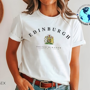 Edinburgh T-Shirt, Edinburgh Shirt, Schottland T-Shirt, Großbritannien Shirt, Edinburgh, Hauptstadt von Schottland