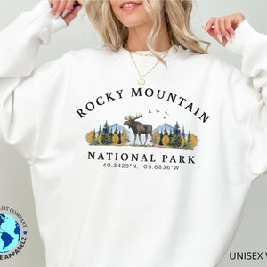 Rocky Mountain Shirt, Rocky Mountain sweatshirt, Colorado Sweatshirt, Colorado Rocky Mountain Gift, Soft and Comfortable Pullover Sweatshirt