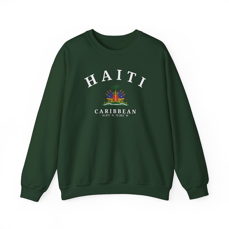Haiti Sweatshirt, Haiti Shirt, Port-au-Prince Sweatshirt, Haiti Gift, Haiti Souvenir, Unisex Sweatshirt, Caribbean Sweatshirt image 5