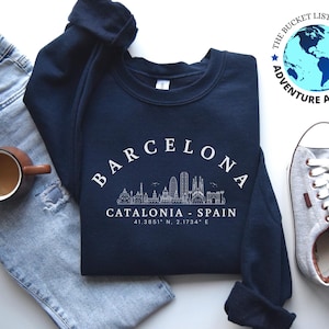 Barcelona sweatshirt, Barcelona Souvenir, Barcelona Shirt, Unisex sweatshirt, Barcelona Gift, Spain Sweatshirt, Catalonia shirt, Europe Gift