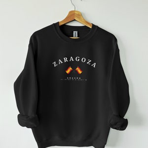 Zaragoza Sweatshirt, Zaragoza Spain, Espana Sweater, Spain Europe, Spain shirt, gift, Zaragoza Shirt, Soft and Comfortable Basque sweatshirt