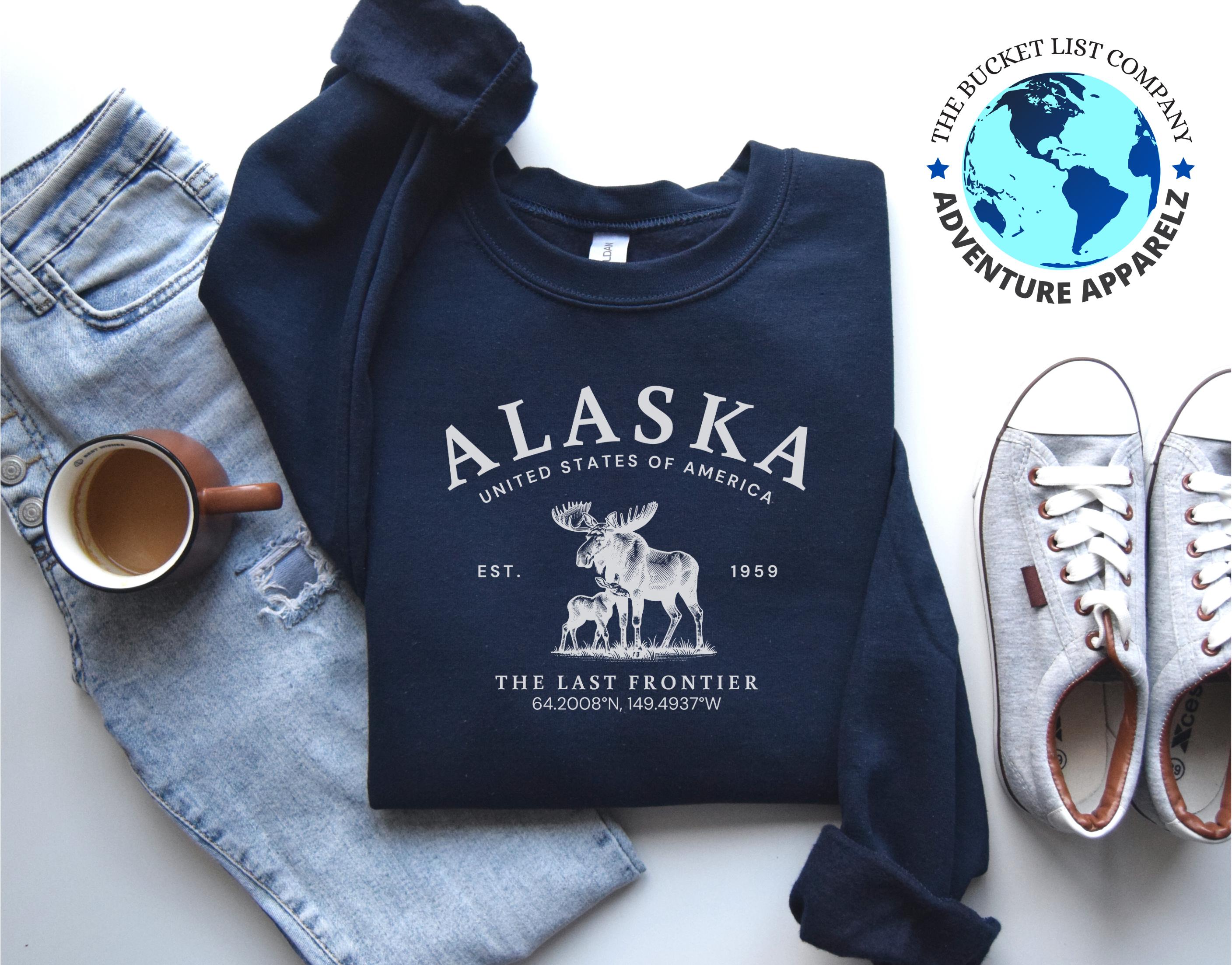 Alaska Shirt, Alaska Wilderness, Alaska Sweatshirt, The last frontier Shirt, Alaska Sweatshirt, Soft and Comfortable Pullover Sweatshirt