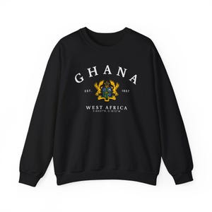 Sudadera de Ghana, camiseta de Ghana, sudadera de África, sudadera acogedora de Ghana, regalo de África, recuerdo de Ghana, regalo de Ghana, Ghana África imagen 3