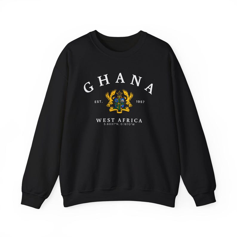 Sudadera de Ghana, camiseta de Ghana, sudadera de África, sudadera acogedora de Ghana, regalo de África, recuerdo de Ghana, regalo de Ghana, Ghana África imagen 3